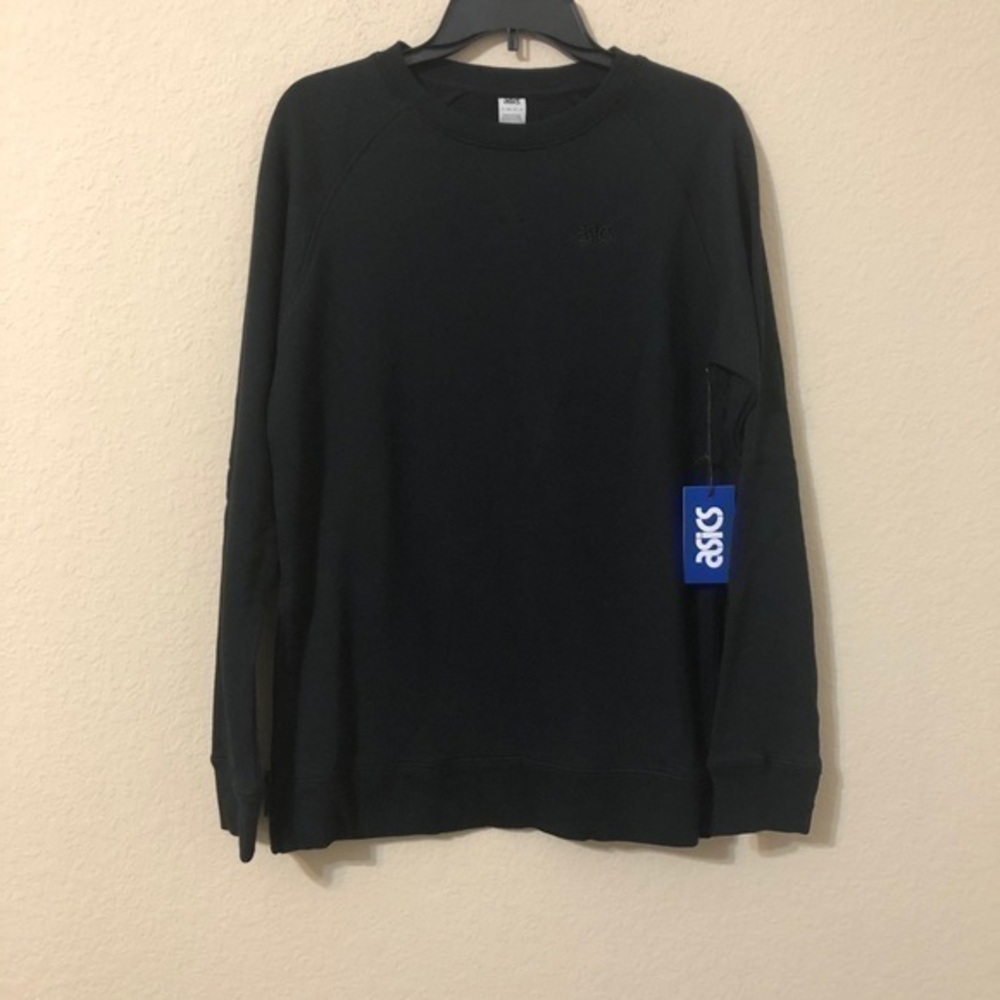 ASICS Sweatshirt Classic Crew Side Zippers NWT